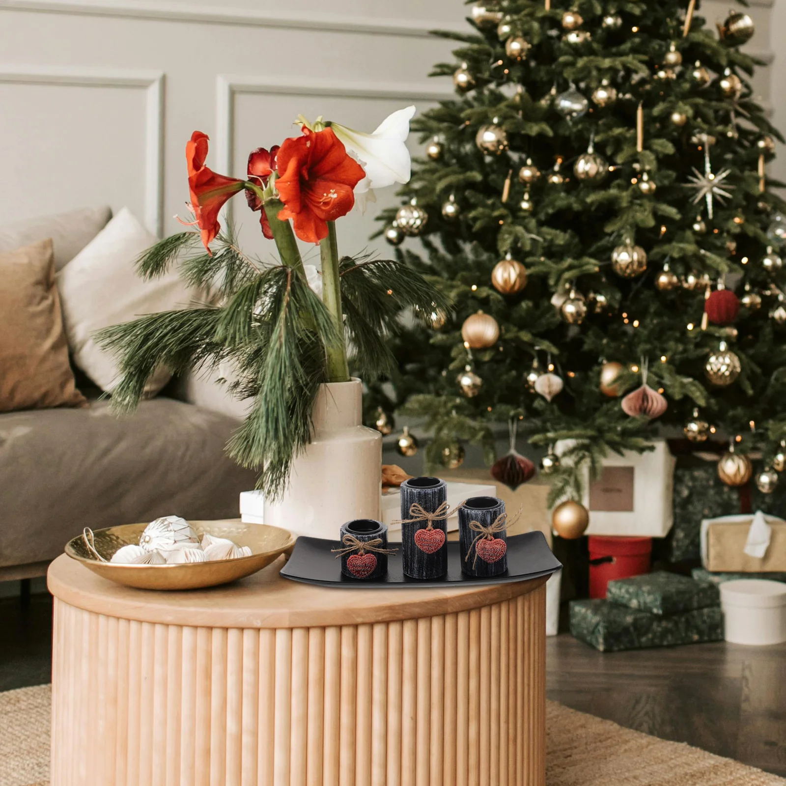 

Valentine's Heart Holder Set Vintage Resin Tealight Holder Rustic Dining Table Centerpiece Coffee Table Decor