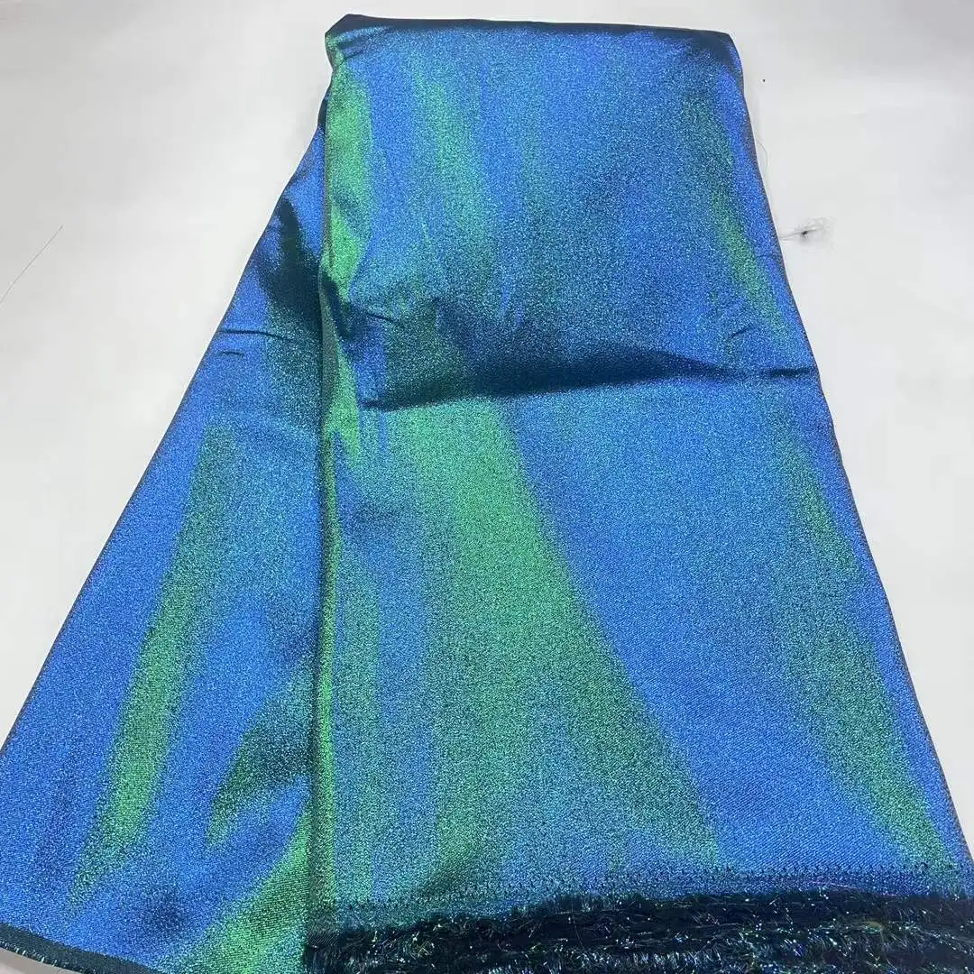 2025 Hot Sale African Brocade Lace Fabric Nigerian Jacquard Lace Fabric Embroidery Dubai Lace For Evening Prom Women Dresses