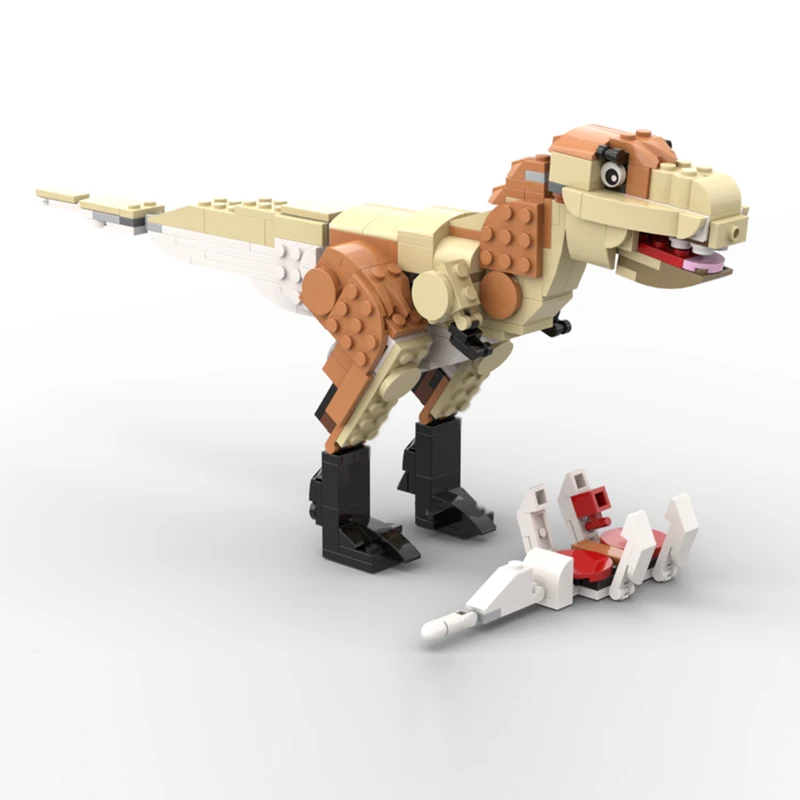 Creators Tier Serie Modell MOC Baustein Tyrannosaurus Modulare Technologie Geschenke Urlaub Montieren Kinder Spielzeug Anzug