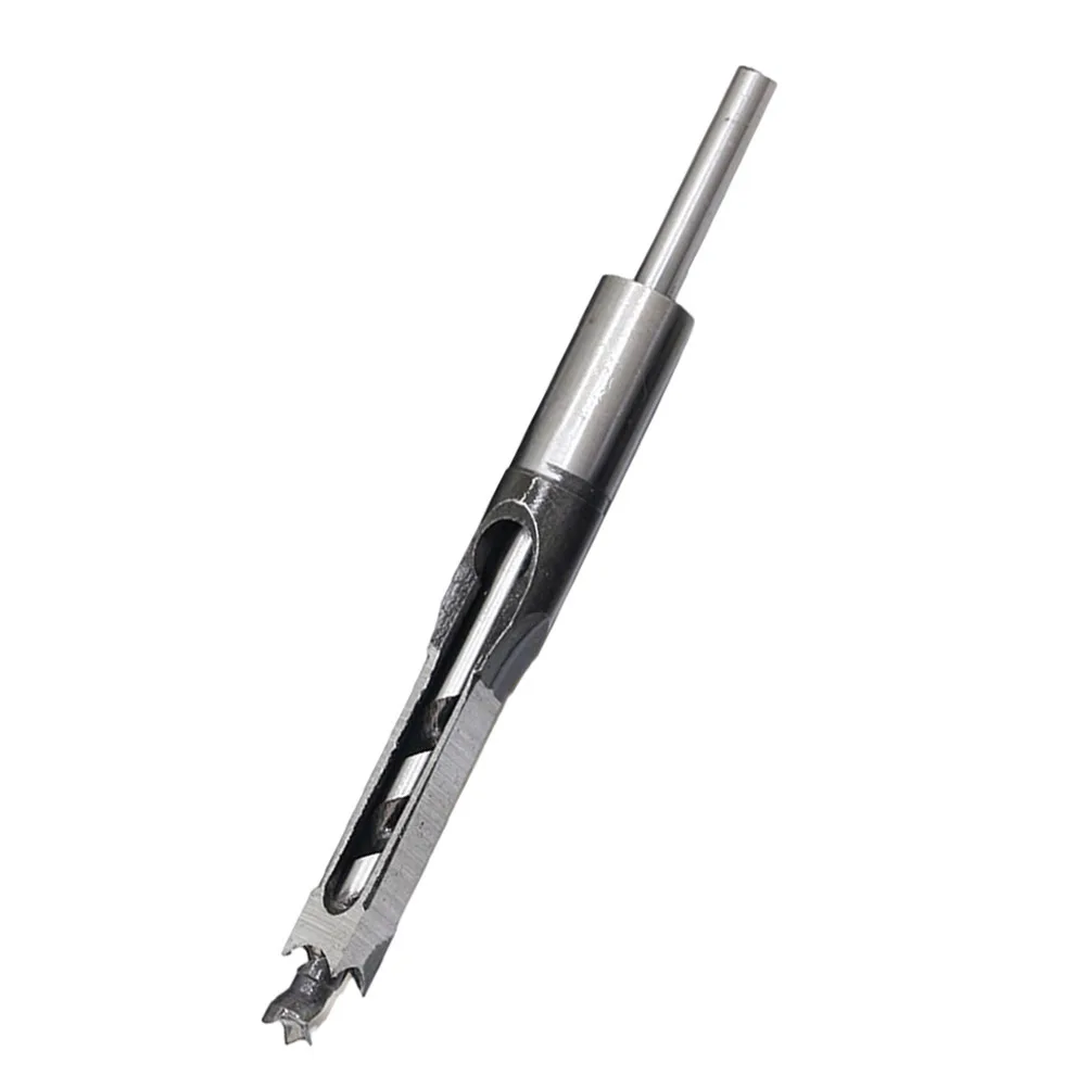 

10mm Square Hole Self Centering Hinge Drill Bit Silver Woodworking Tool Durable Easy Install Self Centering Drill Bit