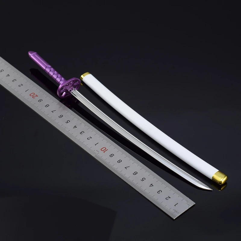 26 cm/10,23 pouces Shinigami Kuchiki Rukia manches enneigées Zanpakuto Anime périphériques japonais Katanas épée arme modèle cadeaux pour les garçons