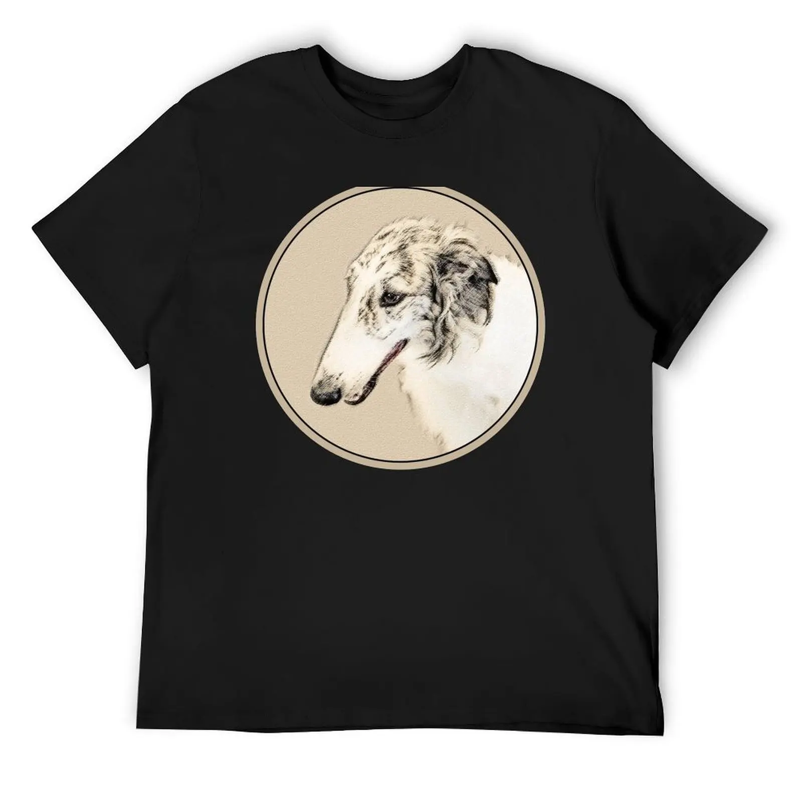 

Borzoi (Silver Brindle) T-Shirt man t shirt Funny t-shirt Personalized t-shirt affliction shirts heavy weight t shirts for men