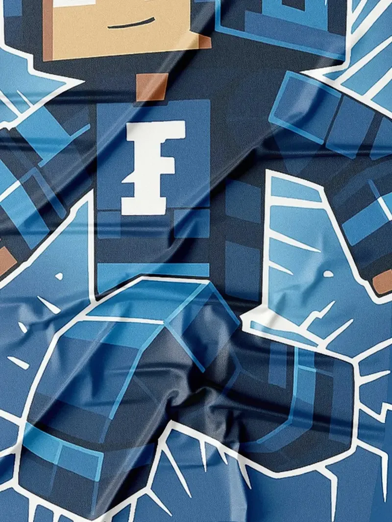 سترة بغطاء للرأس جديدة للأطفال لخريف 2025 بكسل ثلاثية الأبعاد مطبوعة على شكل شخصية صغيرة مريحة في الهواء الطلق سترة للأطفال #5