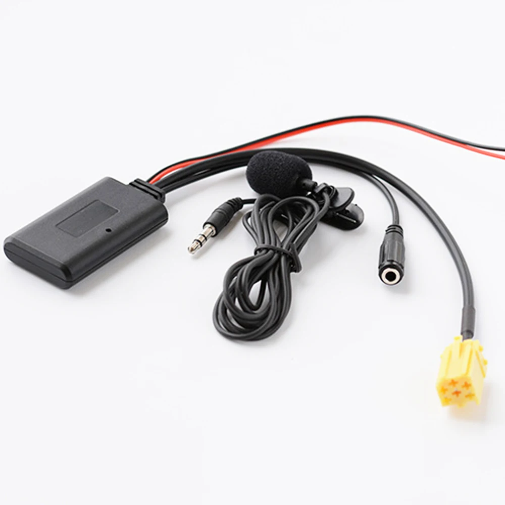Car bluetooth 5.0 AUX Adapter Wireless Radio Stereo Microphone 6pin for FIAT 500 Grande Punto Fiorino for LANCIA Musa ALFA ROMEO