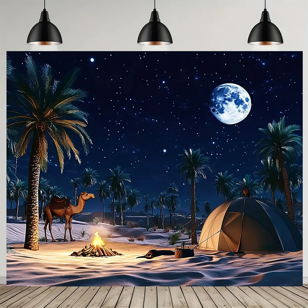 

Гобелен сцены ночи пустыни — уютное настенное искусство для современного домашнего стиля, идеально подходит для гостиных и спален, уникальный дизайн