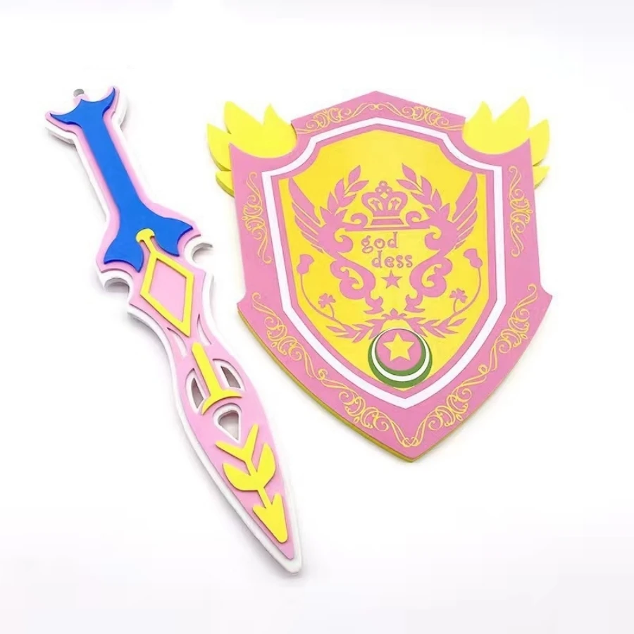 Anime Pirate Series Cosplay Foam Swords and Shields Playset, Medieval Combat Ninja Warrior Weapons Costume Role Play Accessories