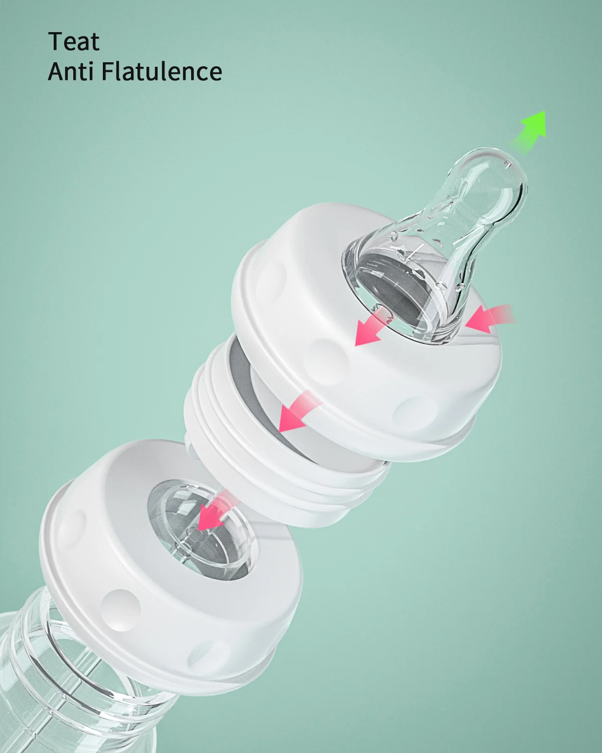 BornBL 6 Month+ 8oz 240ml Hands Free PP Baby Feeding Bottle with Tube Anti-Colic Nursing System, Bpa Free