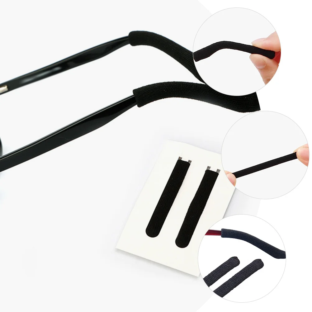 2 قطعة معبد النظارات نصائح الأكمام عدم الانزلاق نظارات الأذن السنانير صالح للنظارات الشمسية نظارات القراءة السيطرة التجنيب #6
