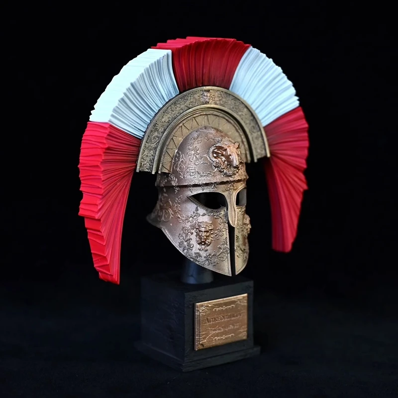 135mm Vintage Spartan warrior helmet ornament Spartan centurion helmets tabletop decoration handicraft