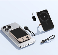 CCC 3C Certified Metal PD22.5W Power Bank 10000mAh MagSafe Wireless Charger Slim External Battery for iPhone Samsung Xiaomi