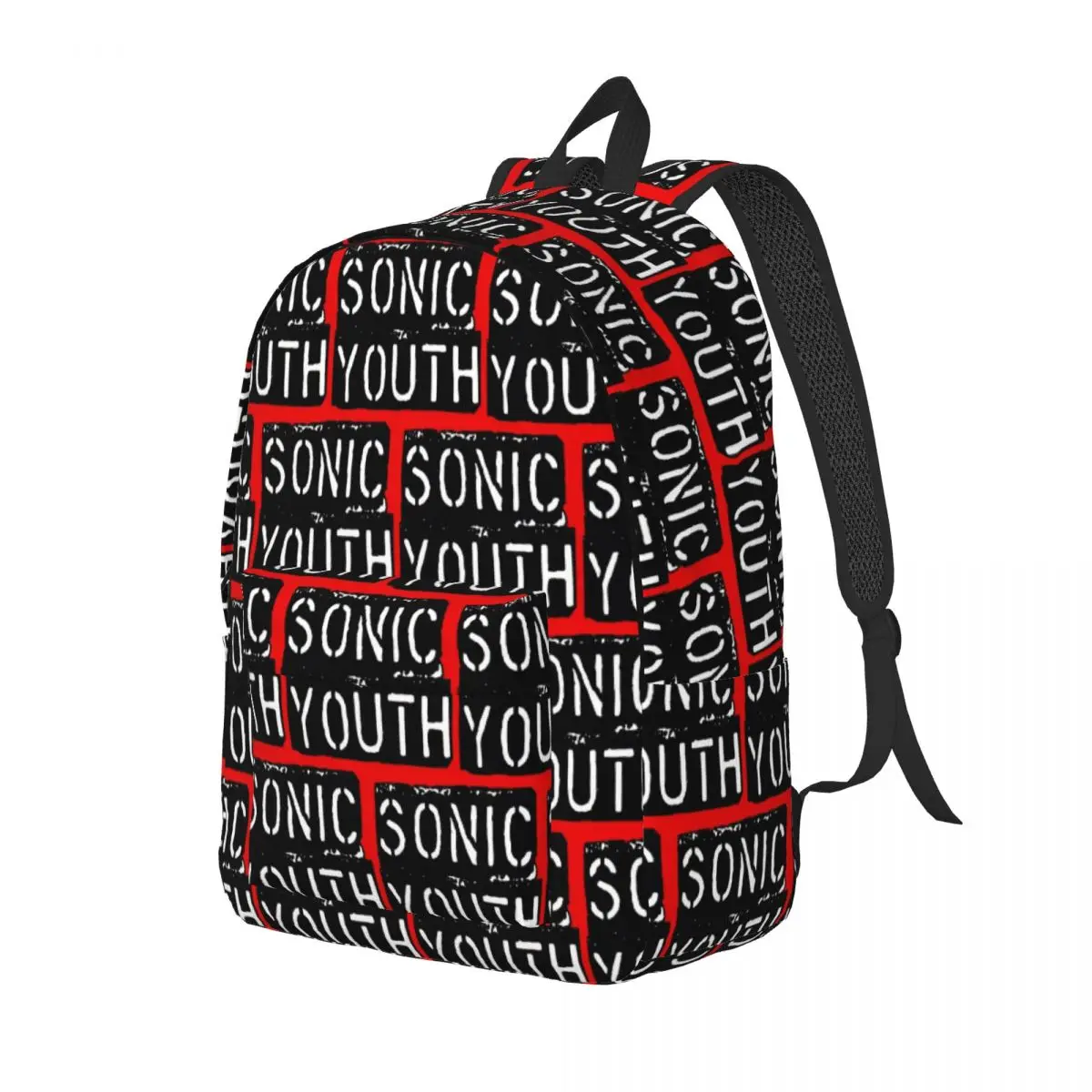 Sonic Youth Rock Band Punk Student Backpack School Bag Hiking Travel Daypack for Men Women Bookbag Shoulder Bags