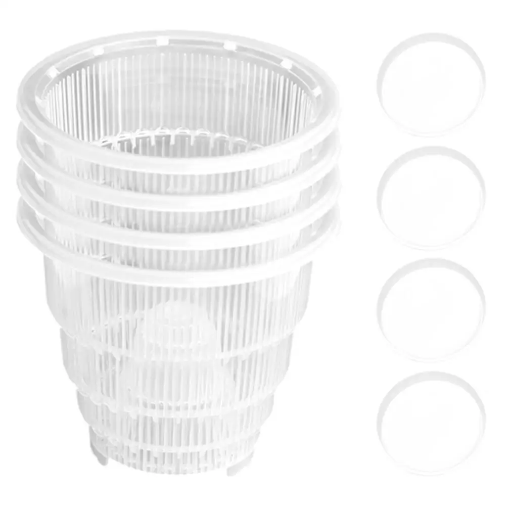 

Home Decor Indoor Gardening Transparent Flowerpot 4 Pack Root Control Pots Multi-houseplant Use Strong Lateral Roots