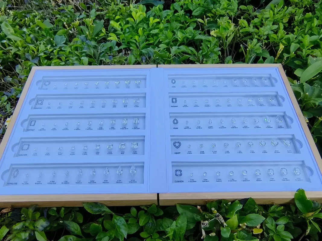 

Comparison Chart Acrylic Plate Setting Diamond Dealer Tools 10 Shapes 90 Stones Reference Crushed Ice Cut Cubic Zirconia