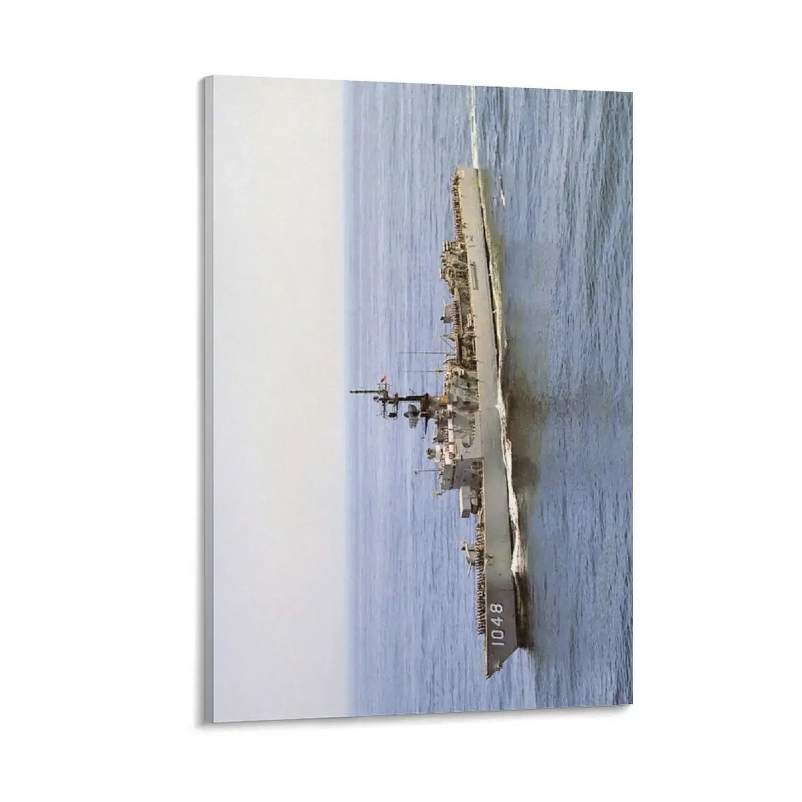 

USS SAMPLE (FF-1048) SHIP'S STORE Canvas Painting bedroom decoration cute room decor wall frame for living room