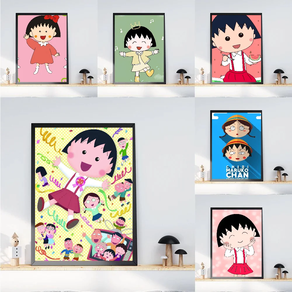 Anime C-Chibimaruko Chan Poster Paper Print Home Bedroom Entrance Bar Cafe Art Painting Decoration