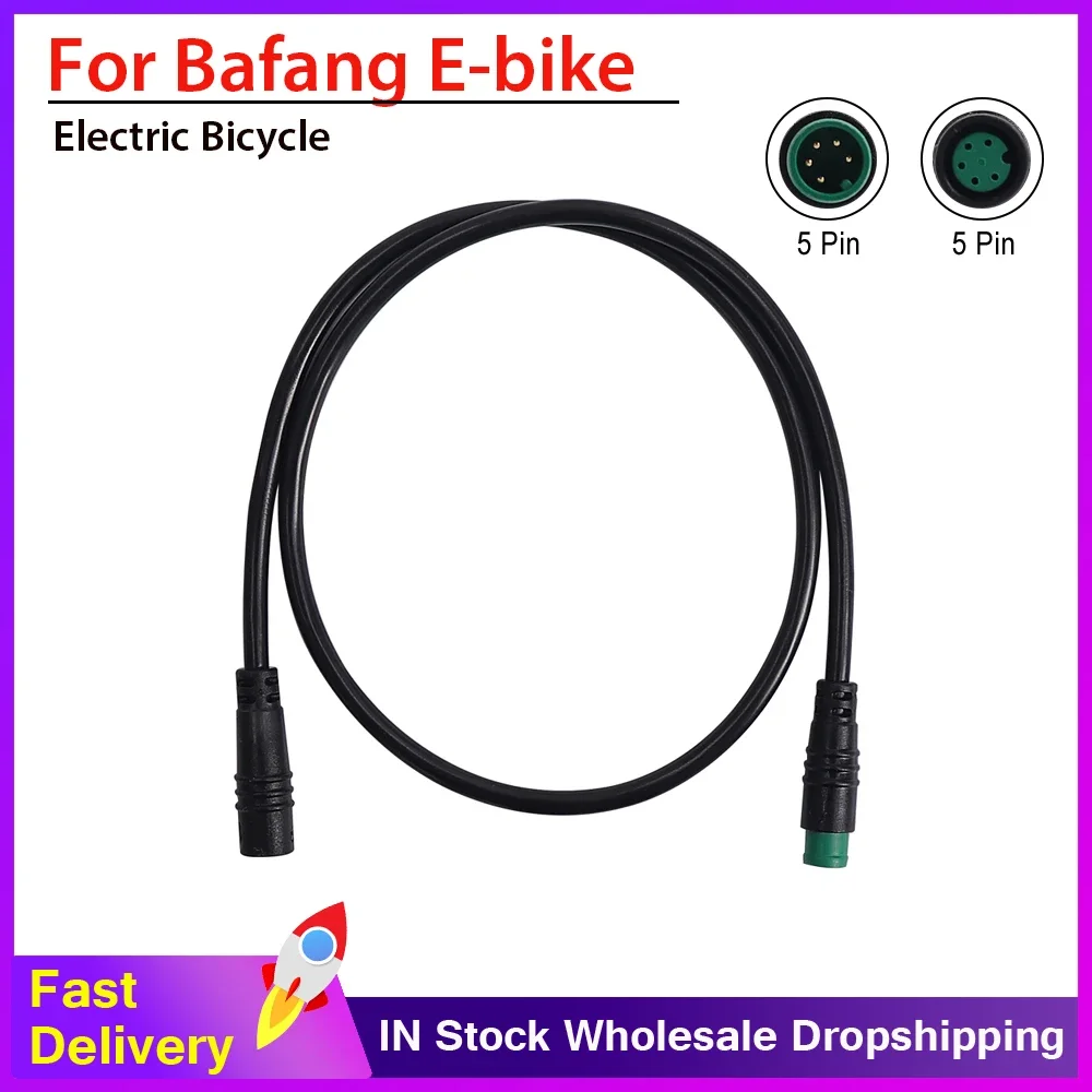 Electric Bike Mid Motor Extension Cable Waterproof 5Pin Male To Female M/F Extension Cable for Bafang Display Extension Cables