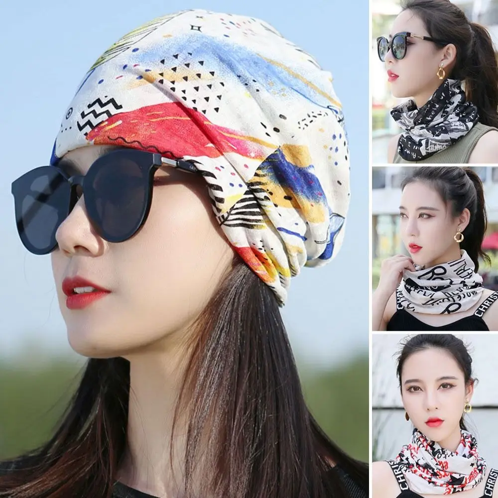 Summer Ice Silk Turban Sun-Resistant Soft Baotou Hat Breathable Islamic Hat Women