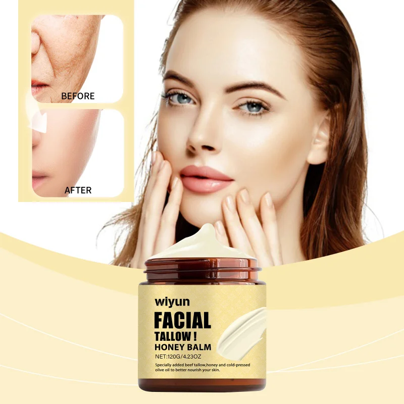 

Tallow & Honey Face Balm For Dry Skin, Nourishing Moisturizer With Deep Hydration Formula For Soft Smooth Skin Care