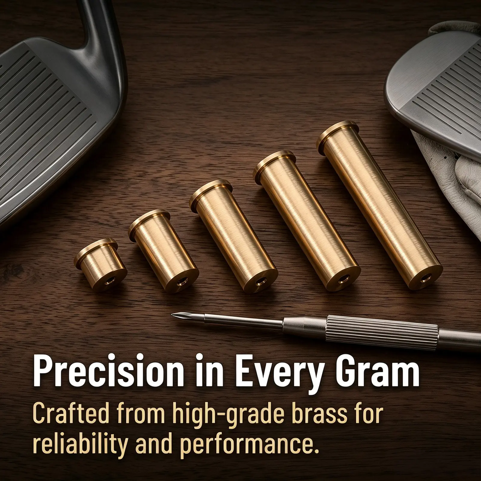 5Pcs Golf Club Weight Plug Copper Shaft Tip Weight Set Multiple Swing Adjustment 2G 4G 6G 8G 10G Improve Shot Control Stability