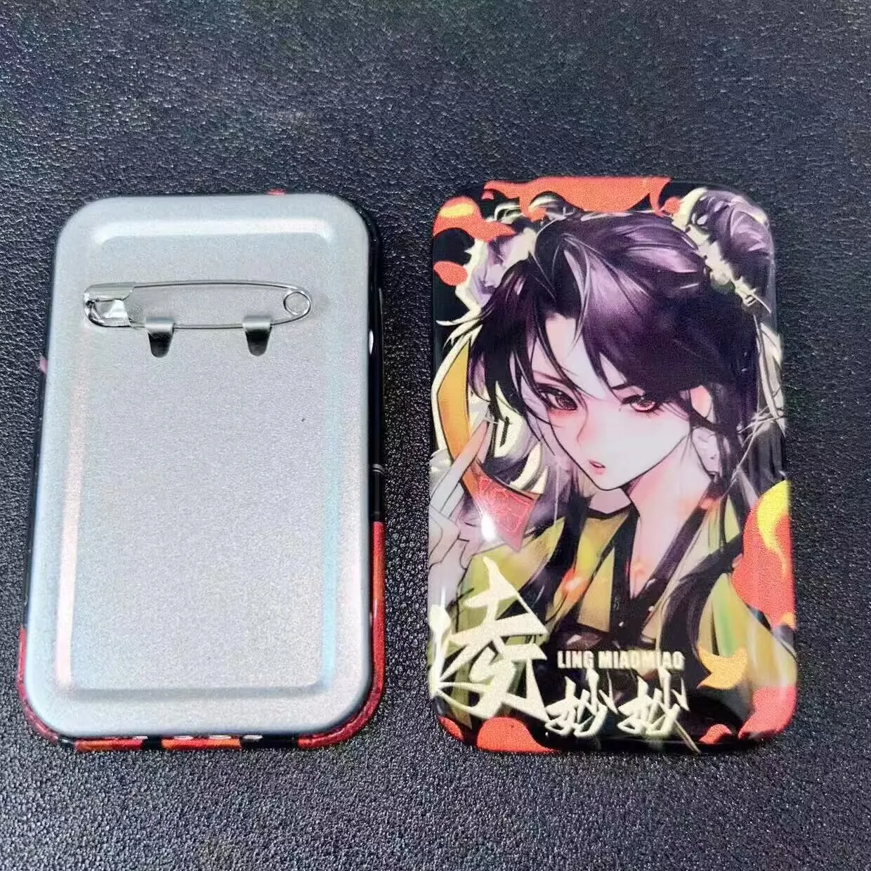 Il "Black Lotus Strategy Manual" periferico "Ling Miaomiao Mu Ziqi" barra quadrata riflettente distintivo banda stagnata miglio fatto in casa