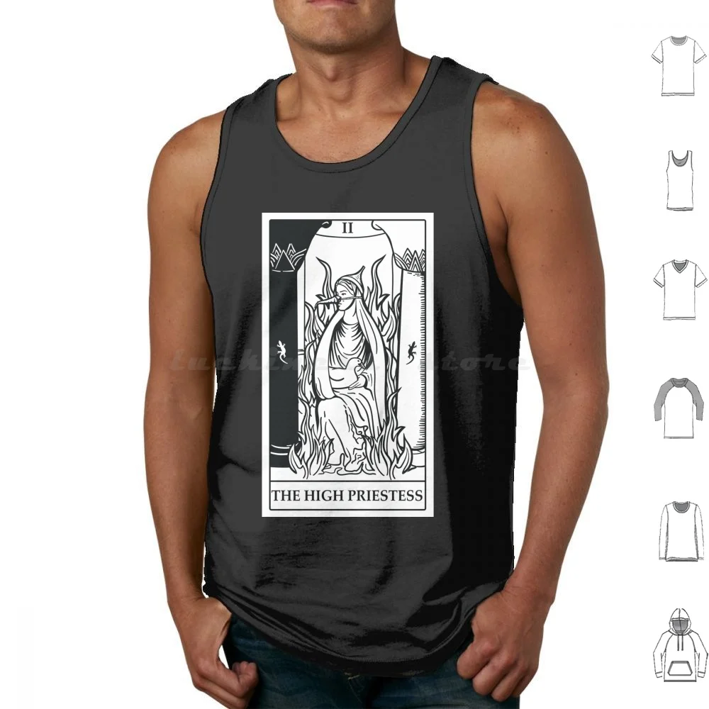 The High Priestess Tarot Card Tank Tops Vest Sleeveless And The Holy Grail Tarot Holy Grail Tarot