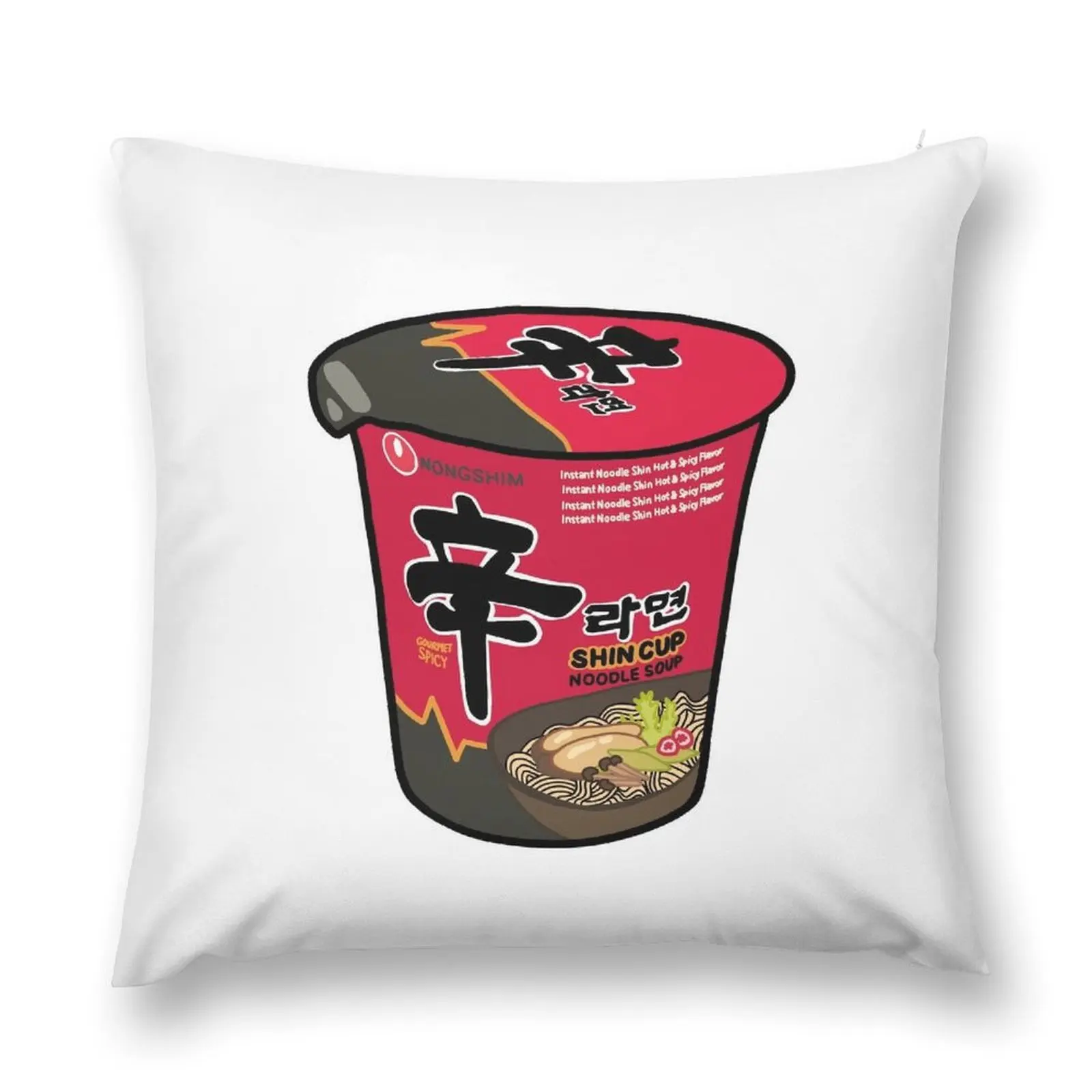 Shin Ramen Cup Throw Pillow Throw Pillow Christmas Pillow