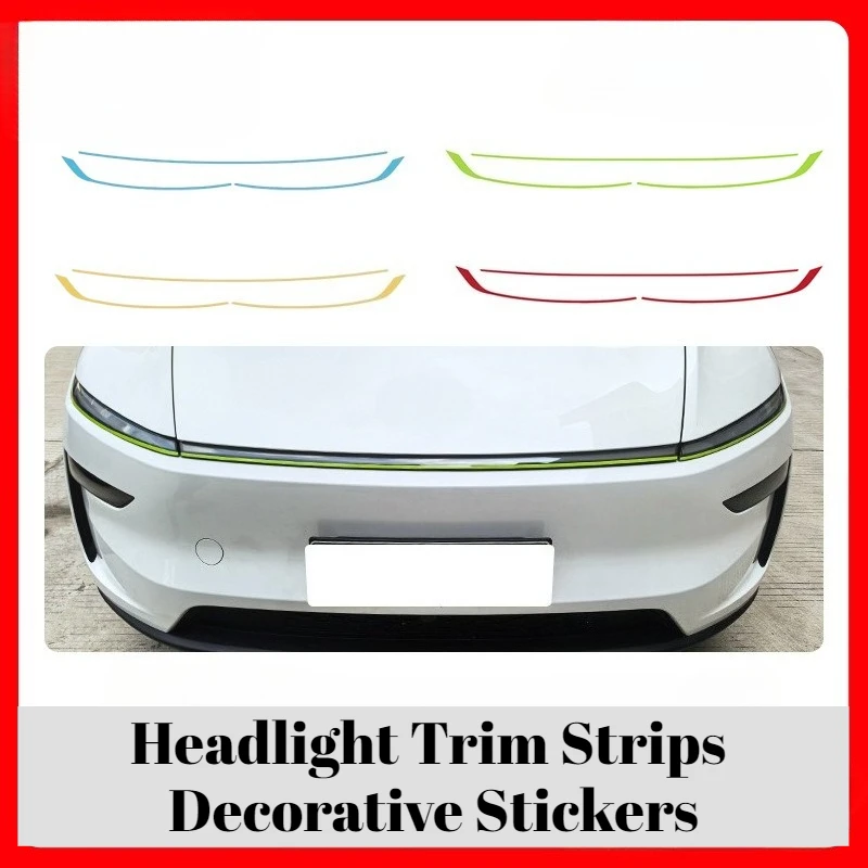 

For Tesla Model 3 Highland Y Juniper for Headlight Trim Strips Tint Film PET Decorative Stickers Headlight Tinting Car Accessory