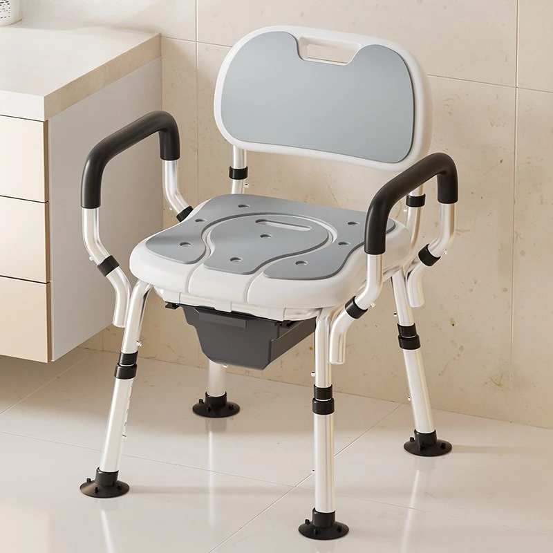 

Bathing special chair Shower stool Toilet seat The elderly bathroom Folding bath safety non-slip stool