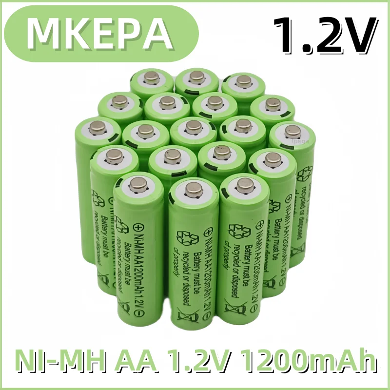 New AA 1.2V 1200mAh battery Ni-MH lpega rechargeable battery for Toy Remote control Rechargeable Batteries AA 1.2V battery