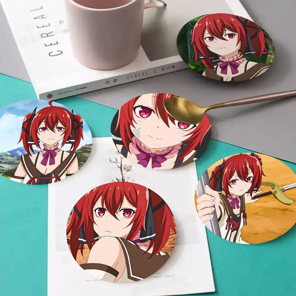 1pc Iris Anime Characters Wooden Coaster Colour Printing Cup Mat Home Desk Decoration Gifts