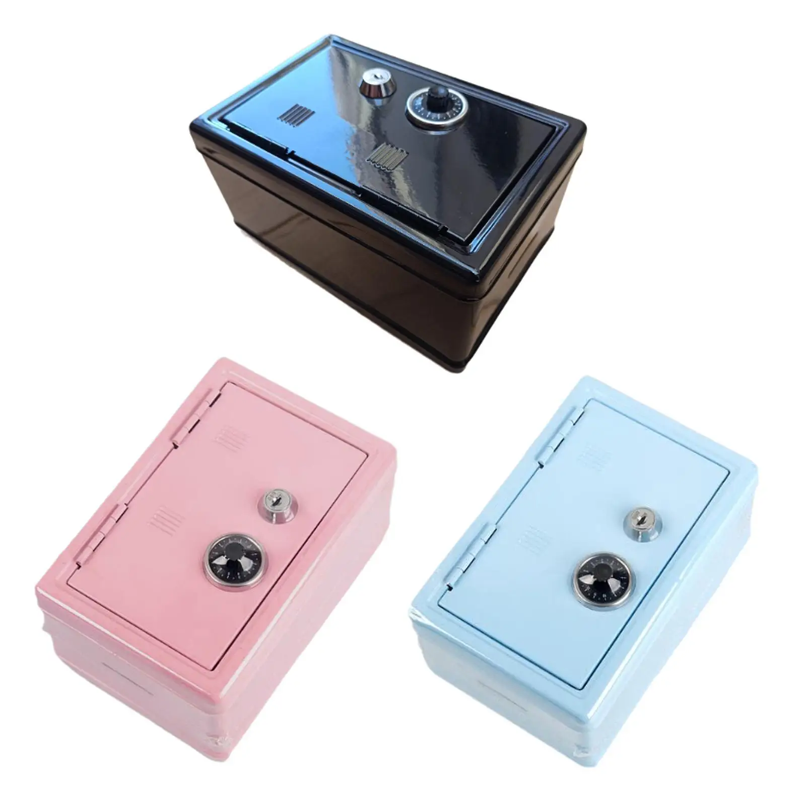 Iron Piggy Bank Cash Box Safe with Lock Collection Money Saving Box Coin Bank for Farmhouse Souvenir Gift Party Housewarming