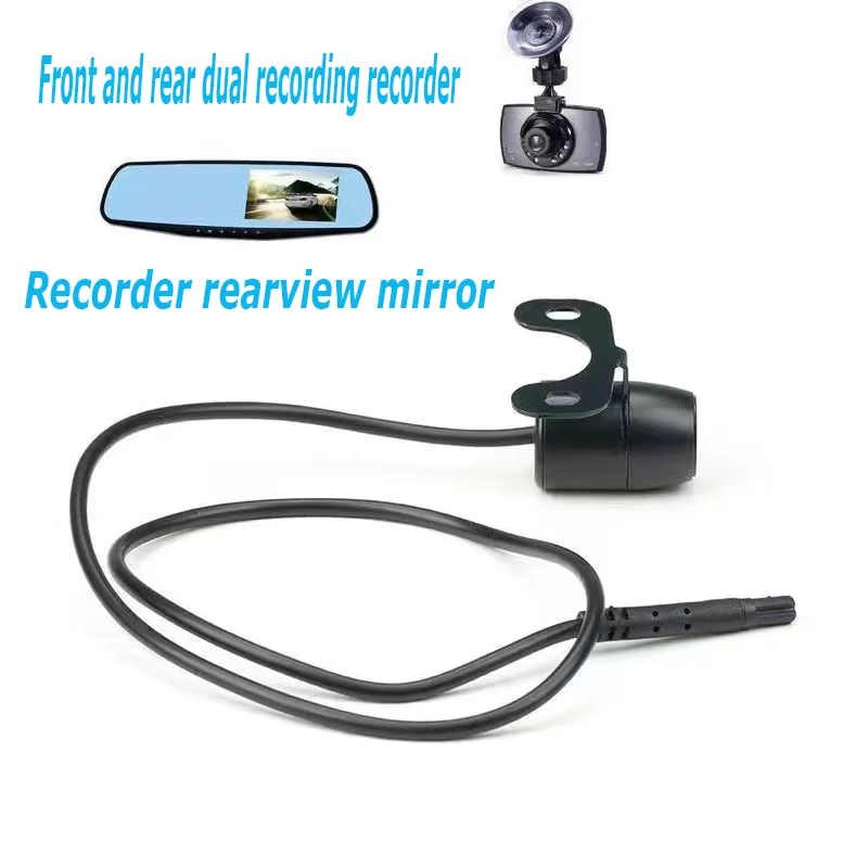 

Dashcam rearview camera 5 hole car navigation butterfly reversing image infrared night vision waterproof