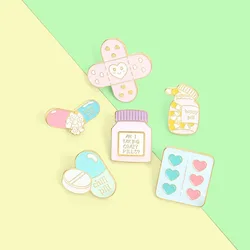 Take a Chill Pill ! Pharmacy Pill Enamel Pin Creative Badge Wholesale Metal Brooches Best Gift for Doctor Nurse Medical Student