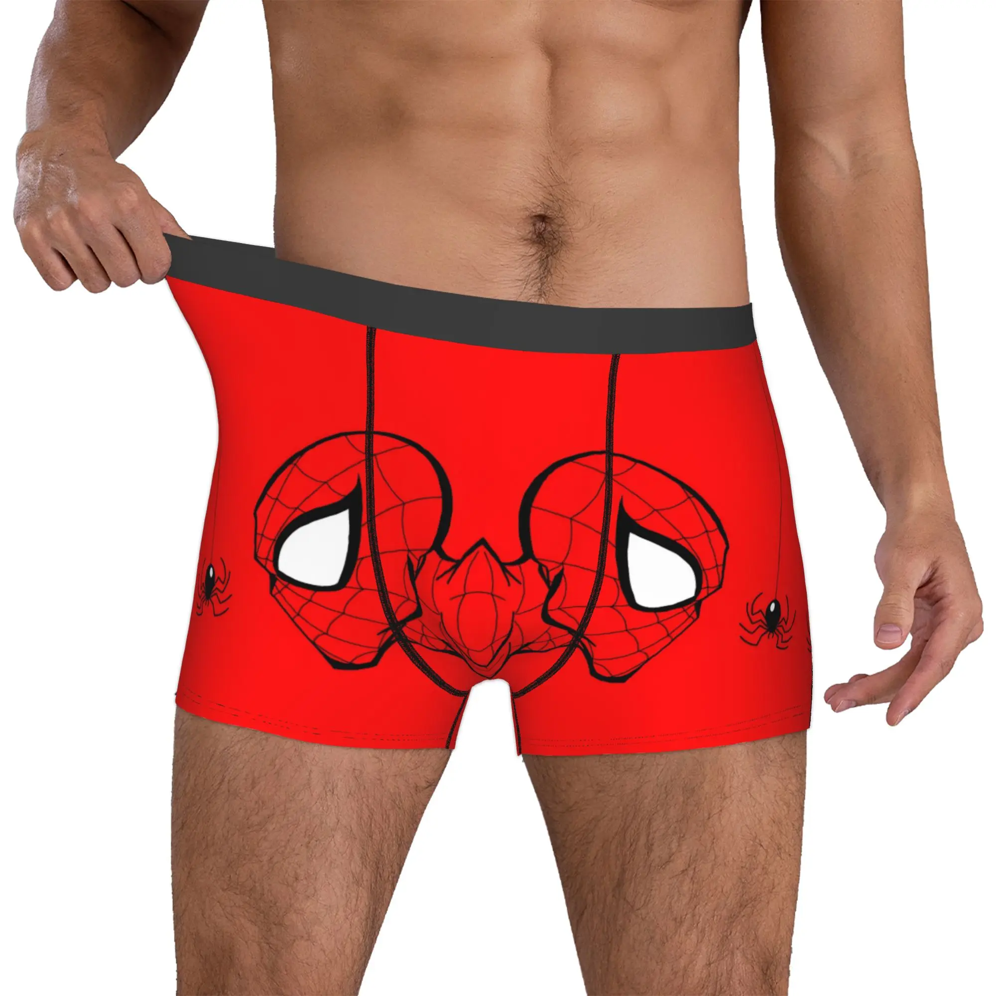 

Custom Male Fashion S-Spiders Underwear Superhero Anime Boxer Briefs Stretch Shorts Panties Underpants