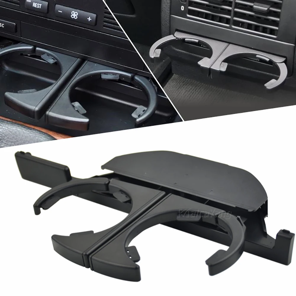 Portable Retractable Car Drink Holder Cup Holder for BMW E39 525 528 530 540 M5 1995-2006 Car Interior Accessories 51168190205