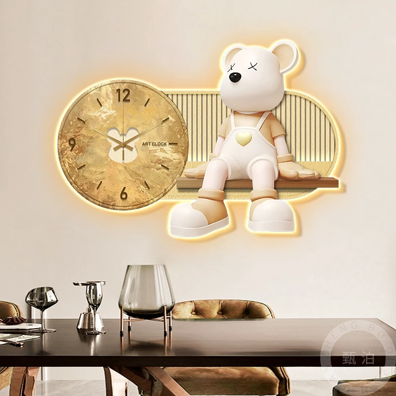 Modern Hands Designer Wall Clock Cute Long Creative American Style White Wall Clock Room No Sound Frame Horloge Household Goods