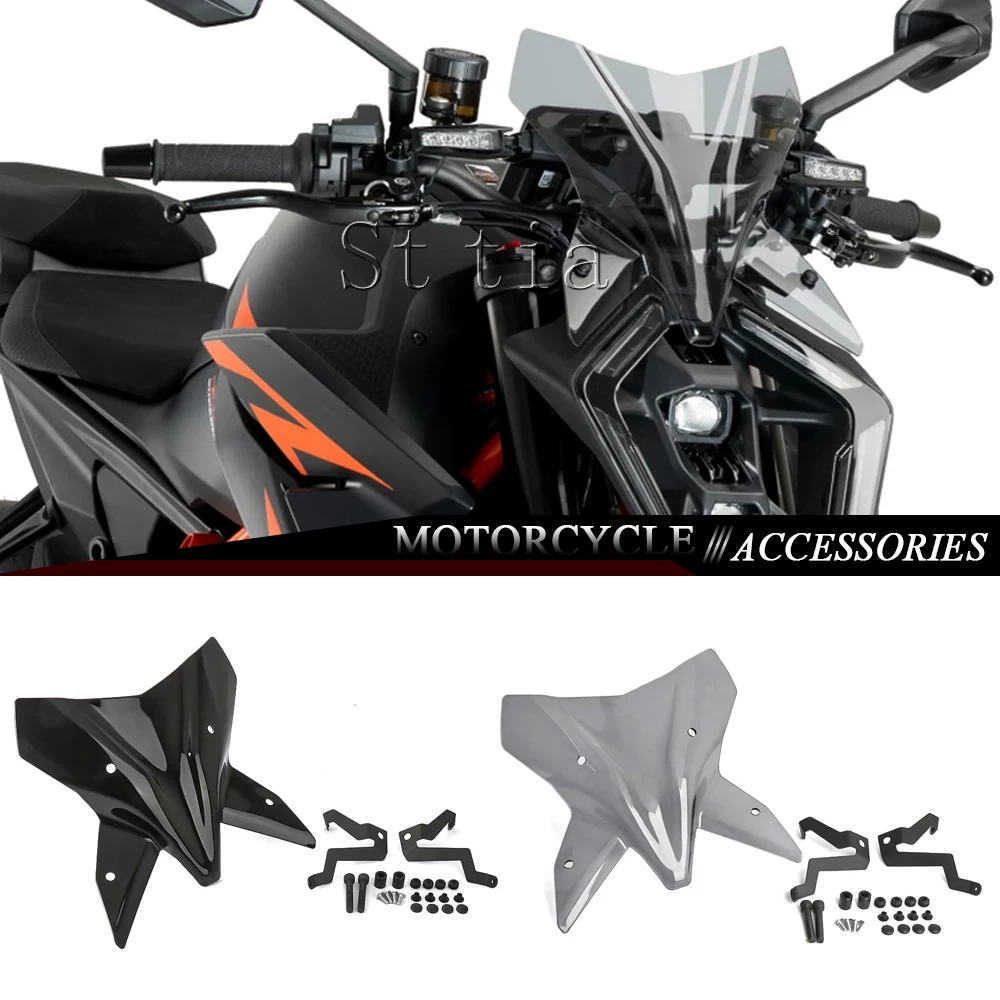 

Новое ветровое стекло для мотоцикла 2025 года для 1390 Super Duke R: аксессуары, обтекатель, дефлектор ветра для 1390 SUPER DUKE R EVO