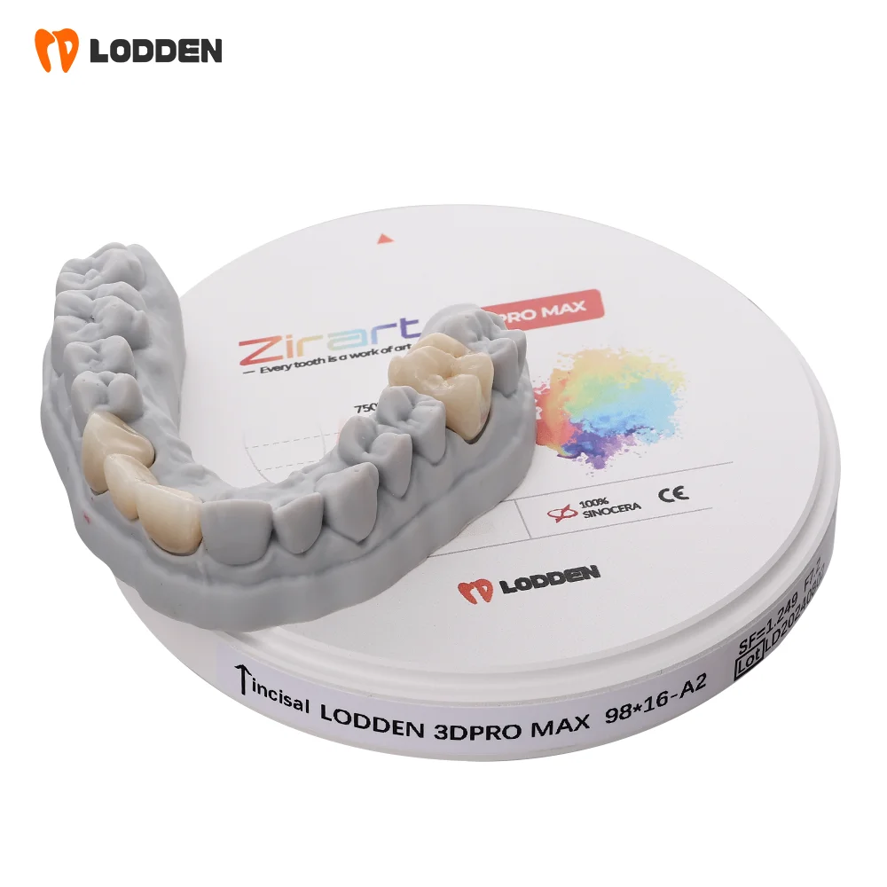 

3D PRO MAX Zirconia Block Dental 3DPRO CAD CAM Zirconia Disc Multilayer Dental Block VITA16 98MM Open System