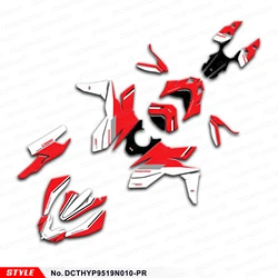 JY RACING Graphics Sticker Kit for Ducati Hypermotard 950 2019 2020 2021 2022 2023, Refurbishing, DCTHYP9519N010-PR