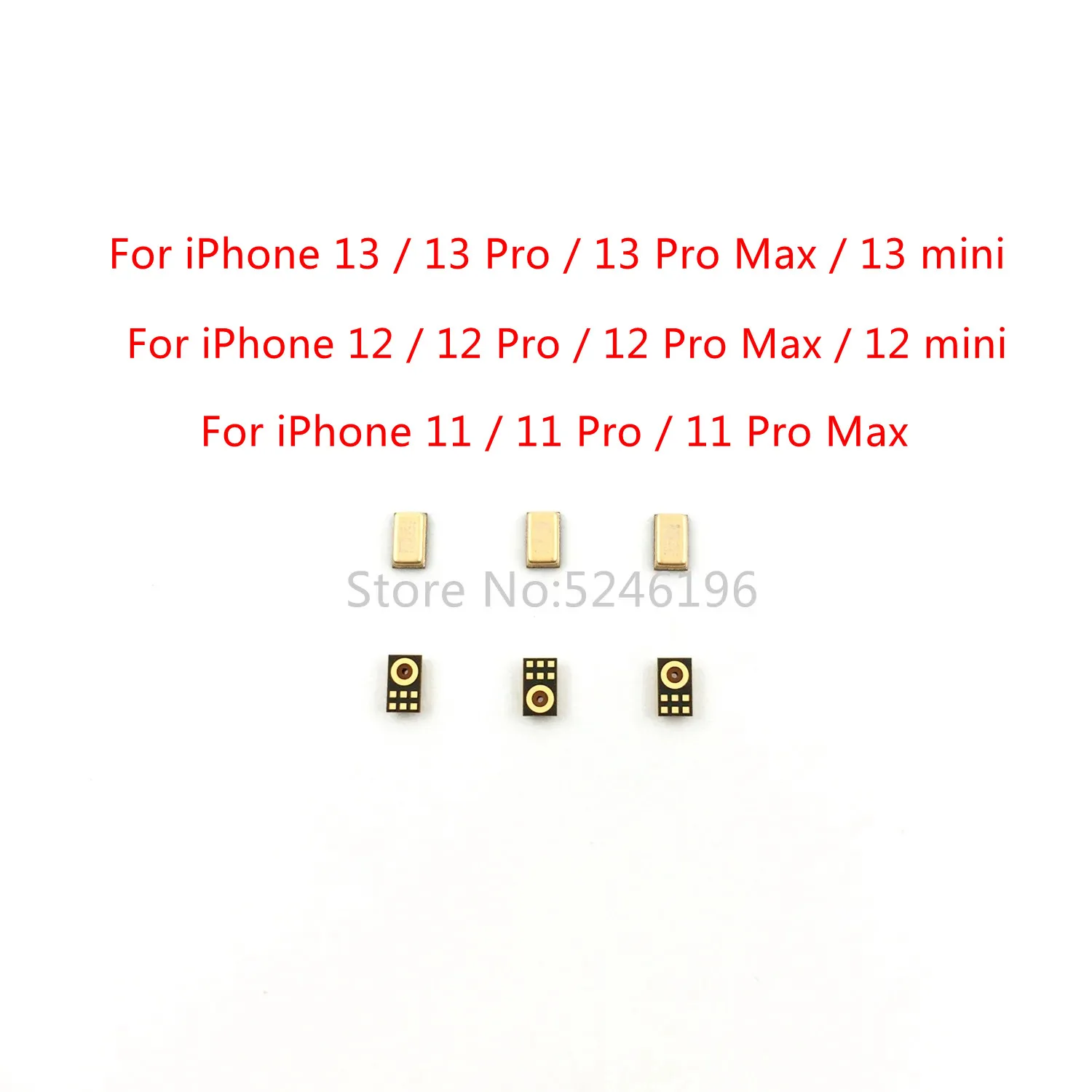 10-100pcs Microphone Inner BuiltReceiver Speaker For iPhone 11 Pro Max iPhone 12 Pro Max 12mini iPhone 13 Pro Max 13mini Replace