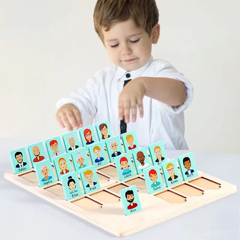 

Developmental Toys Who Am I Who Am I Classic Board Game Memory Training Multiplayer Funny Parent-Child Interactive Parent Child