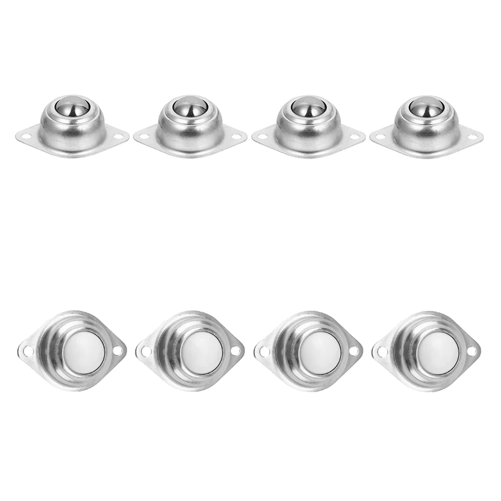 

8pcs Universal Wheels Carbon Steel Nylon Ball Bearings 360 Degree Carbon Steel Universal Wheel Rotation Easy Install Tools Parts