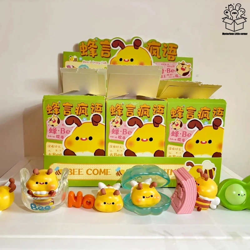 

Милая мультяшная пчела, слепая коробка, украшение, мультяшное животное, пчела, креативная милая фигурка, украшение для офисного стола, подарок-сюрприз для девочек