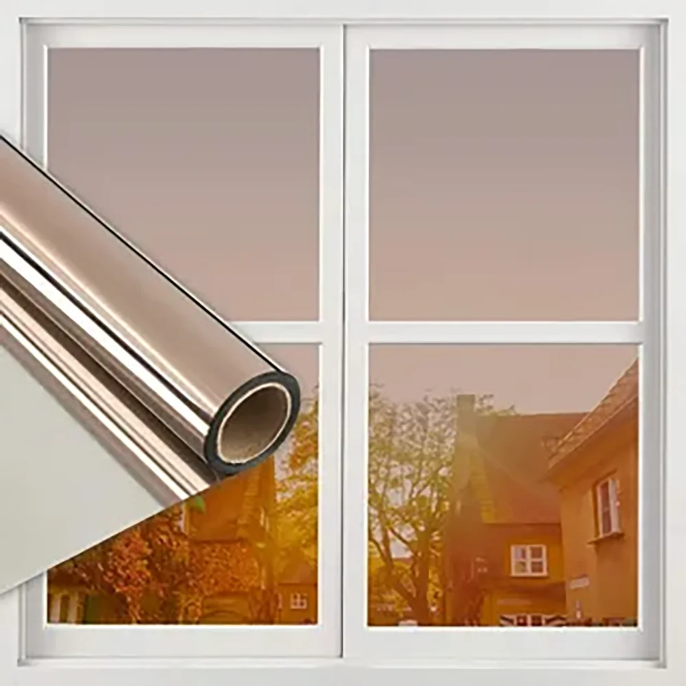 Dekorativer Sichtschutz-Sonnenschutz aus Glas, wasserdichter Sonnenschutz, Fensterfolie, dekorative Folie, elektrostatisch klebend, für Schlafzimmer