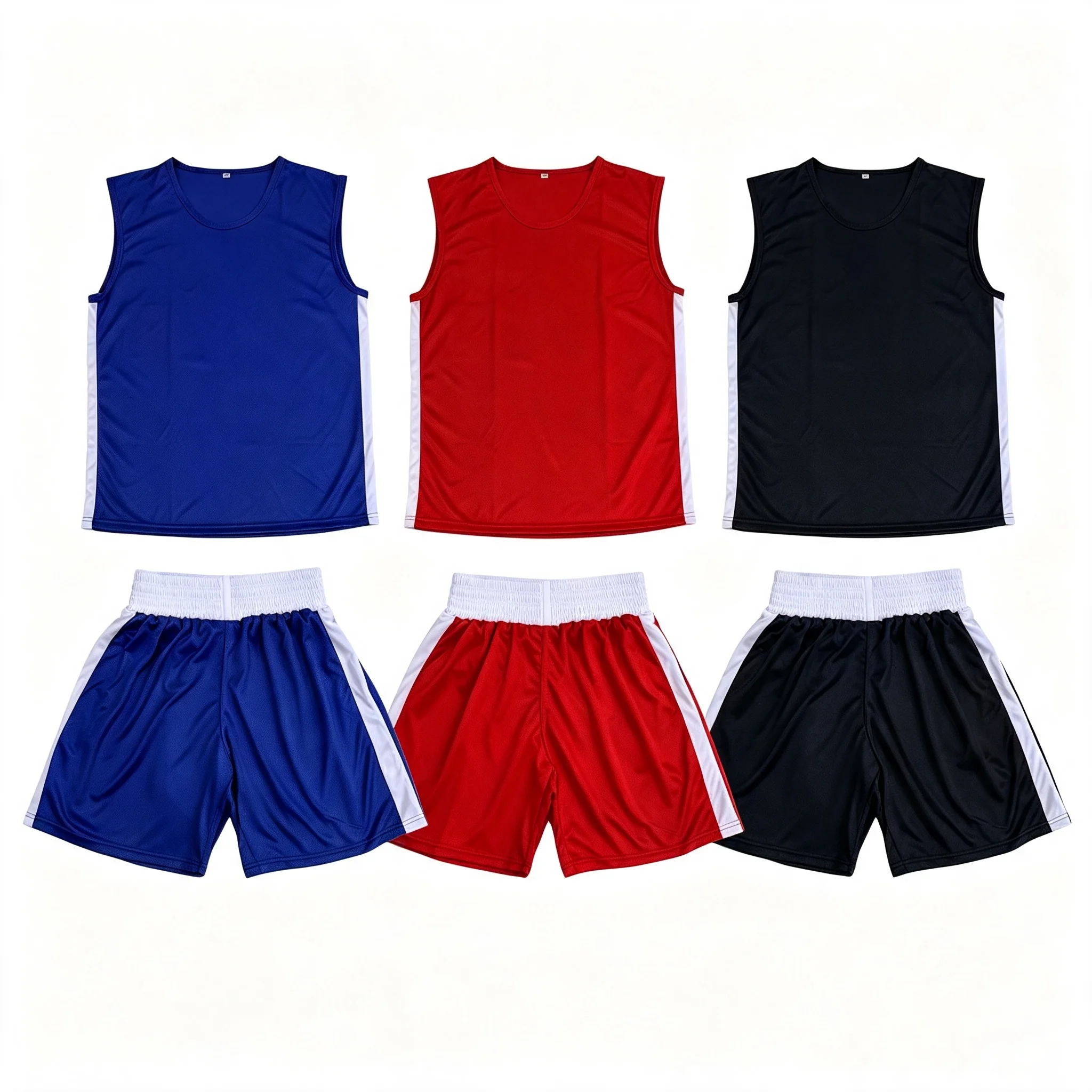 Sanda Wushu Shorts Shirt Set Breathable Muay Thai Boxing Uniform Shorts for MMA Martial Arts Kickboxing Sparring Fight Training