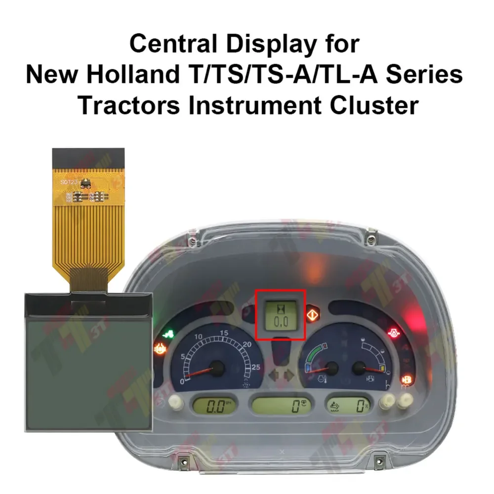 Central LCD Display for New Holland T TS TLA TSA Series Tractors Instrument Cluster