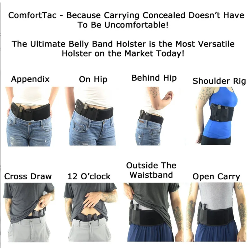 Universal Model Belly-Control Invisible Belt Tactical Corset Waist Seal Pistol Quick-Draw Holster