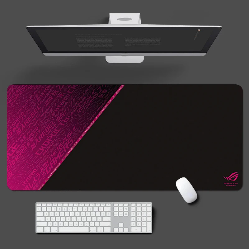 Jogo mouse pad preto asus mouse pad grande borda de bloqueio 400x900 jogador de jogo criativo teclado do computador mesa