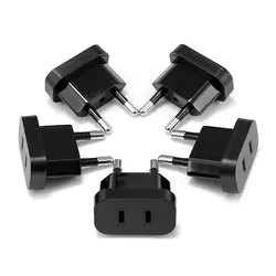 1/5/10/20pcs EU Plug Adaptor US to EU Plug Adapter Converter Electrical Sockets Euro Travel Adapter Charger Outlet Wall Socket