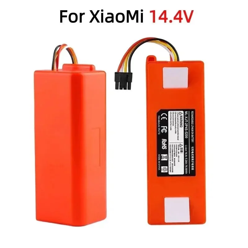 Vacuum Cleaner Battery Replacement for Xiaomi Roborock S50 S51 S55 T60 E352-00 S502-00 C10 E20 E35 14.4V 12.8AH SC Batteries